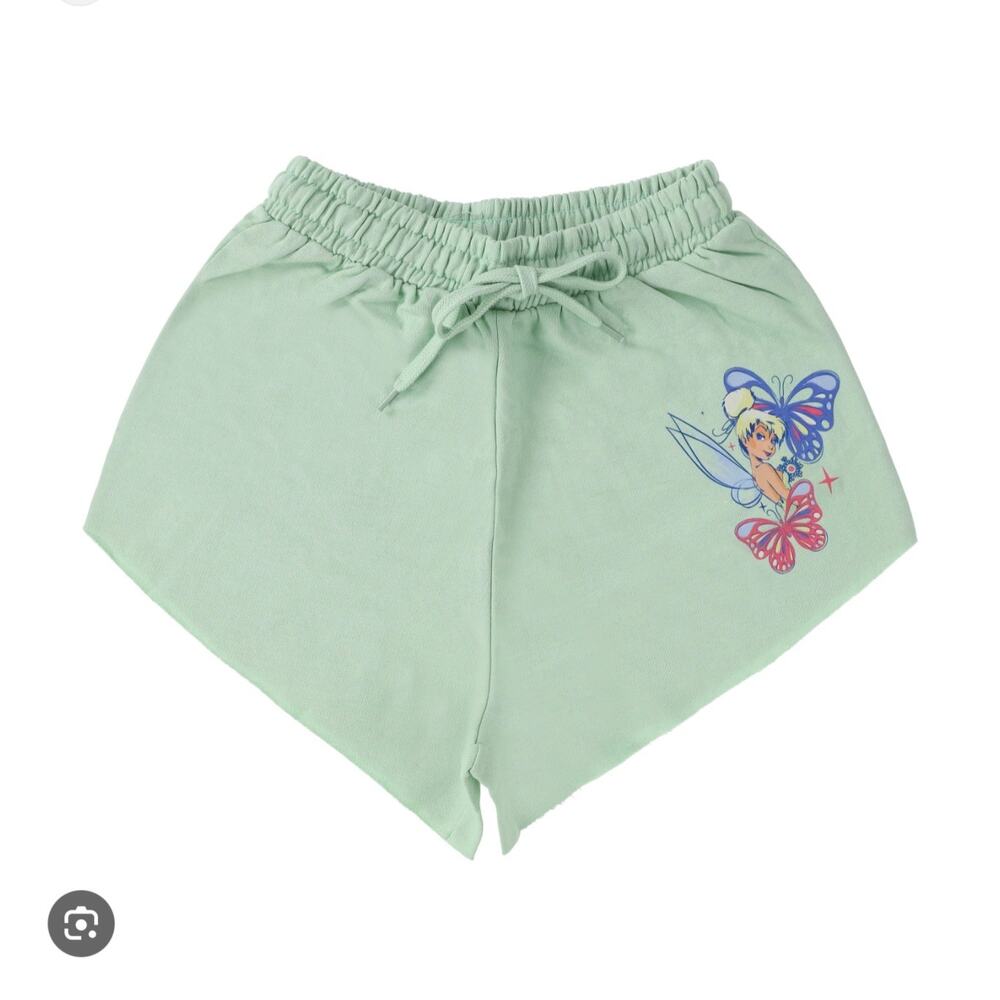 NEW Disney Sweat Shorts Tinkerbelle Juniors Size Small